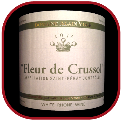 FLEUR DE CRUSSOL 2013 le vin du Domaine Alain Voge pour notre blog sur le vin