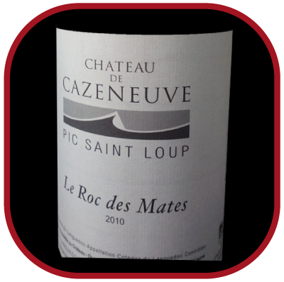 Le Roc des Mates 2010 le vin du Château de Cazeneuve pour notre blog sur le vin