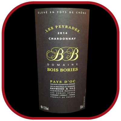 LES PEYRADES BLANC 2014 le vin du Domaine Bois Bories pour notre blog sur le vin