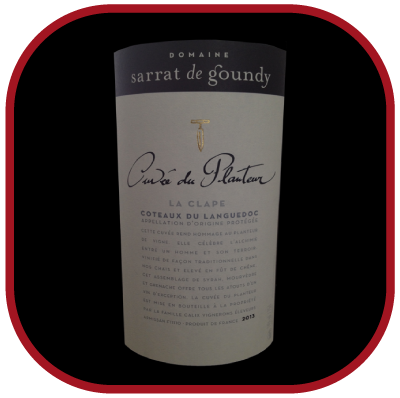 la cuvee du planteur rouge 2013 le vin de Sarrat de Goundy pour notre blog sur le vin