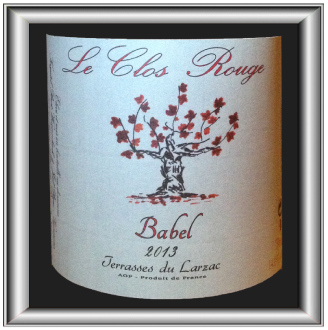 BABEL 2013 le vin du Clos Rouge pour notre blog sur le vin