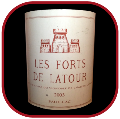 LES FORTS DE LATOUR 2003 le vin de Château Latour pour notre blog sur le vin