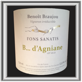 B... D’AGNIANE 2013 le vin de Fons Sanatis pour notre blog sur le vin