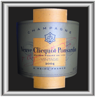 VINTAGE 2004 le champagne de Veuve Clicquot pour notre blog sur le vin