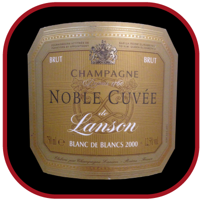 NOBLE CUVEE BLANC DE BLANCS 2000 le Champagne de Lanson pour notre blog sur le vin