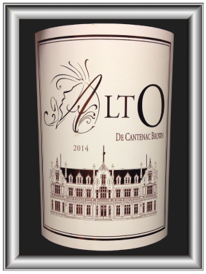 Alto 2014 le vin du Château Cantenac-Brown pour notre blog sur le vin