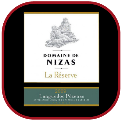 LA RÉSERVE 2009 le vin du Domaine de Nizas pour notre blog sur le vin