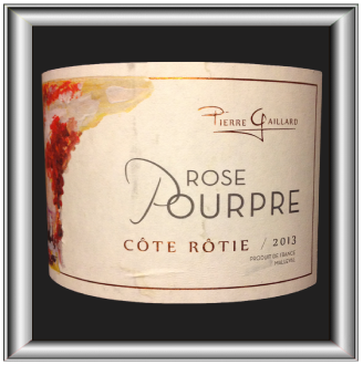 ROSE POURPRE 2013 le vindu domaine Pierre Gaillard pour notre blog sur le vin