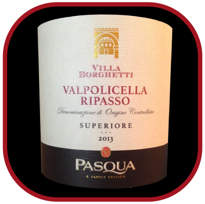 RIPASSO SUPERIORE 2013 le vin de Pasqua Villa Borghetti pour notre blog sur le vin