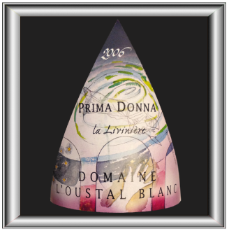 PRIMA DONNA 2006 le Minervois La Livinière du Domaine de l’Oustal Blanc pour notre blog sur le vin