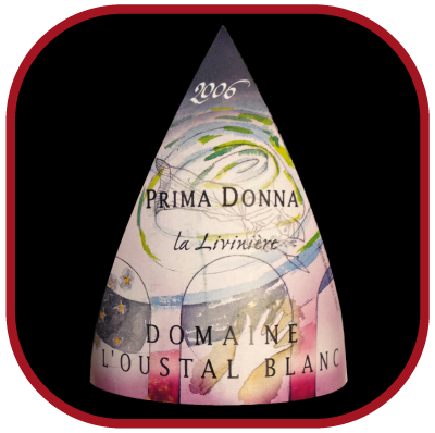 PRIMA DONNA 2006 le Minervois La Livinière du Domaine de l’Oustal Blanc pour notre blog sur le vin