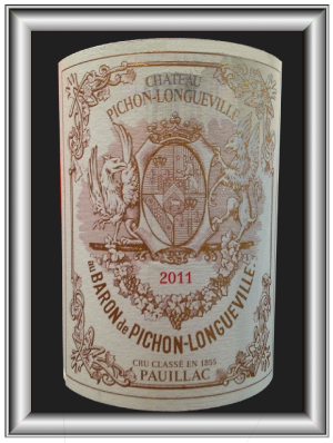 Château Pichon - Longueville Baron 2011 le Pauillac 2e grand cru classé de chateau Pichon Baron pour notre blog sur le vin 