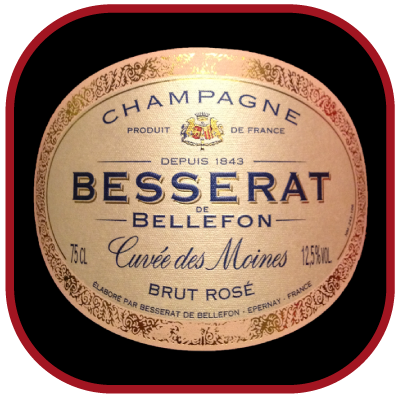 CUVEE DES MOINES Rosé le champagne de Besserat de Bellefon pour notre blog sur le vin