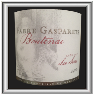 LA SERRE 2012 le vin du Château Fabre Gasparets pour notre blog sur le vin