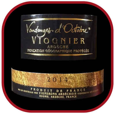 VIOGNIER VENDANGE D’OCTOBRE 2014 le vin des - Vignerons Ardéchois pour notre blog sur le vin