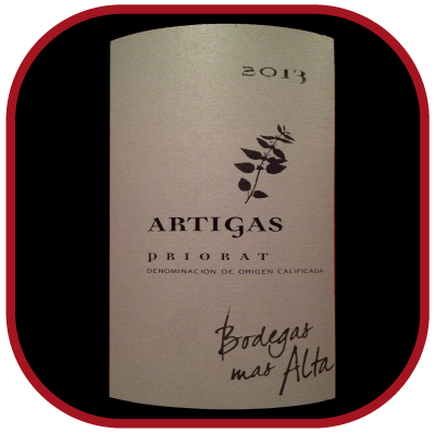 ARTIGAS 2013 le Priorat de Bodegas Mas Alta pour notre blog sur le vin