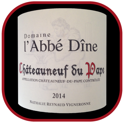 Domaine de l’Abbé Dîne BLANC 2014 le châteauneuf du pape de Nathalie Raynaud pour notre blog sur le vin