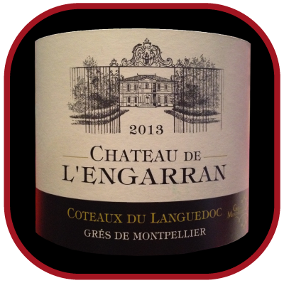 CHATEAU DE L'ENGARRAN 2013 le Grès-de-Montpellier du Château de l'Engarran pour notre blog sur le vin