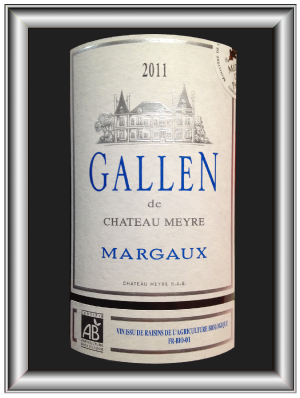 GALLEN 2010 le Margaux du Château Meyre pour notre blog sur le vin