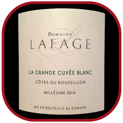 GRANDE CUVEE BLANC 2014 le vin du Domaine Lafage pour notre blog sur le vin