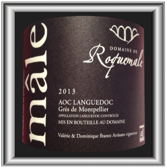 MALE 2013 le Grés de Montpellier du Domaine de Roquemale pour notre blog sur le vin 