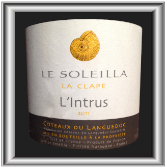 L’INTRUS 2011 le vin du Mas du Soleilla pour notre blog sur le vin