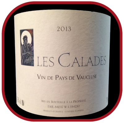 LES CALADES 2013 le Vin de pays du Vaucluse du Clos Saint-Jean pour notre blog sur le vin