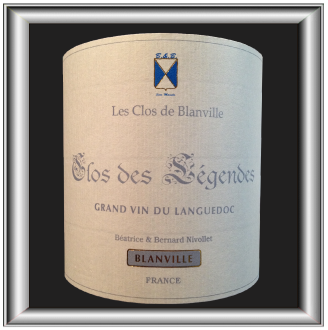 CLOS DES LÉGENDES 2011 le Grés de Montpellier du Château Haut-Blanville pour notre blog sur le vin