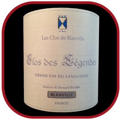 CLOS DES LÉGENDES 2011 le Grés de Montpellier du Château Haut-Blanville pour notre blog sur le vin