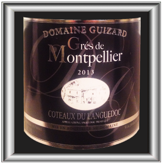 GRES DE MONTPELLIER 2013 le vin du Domaine Guizard pour notre blog sur le vin