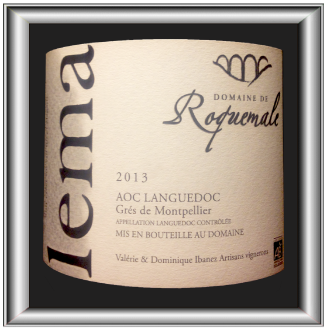 LEMA 2013 le Grés de Montpellier du Domaine de Roque pour notre blog sur le vin