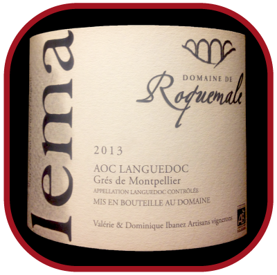 LEMA 2013 le Grés de Montpellier du Domaine de Roquemale pour notre blog sur le vin