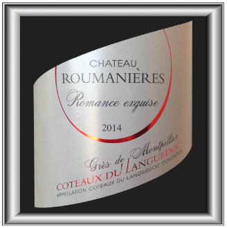 ROMANCE EXQUISE 2014 le Grés de Montpellier du Château Roumanières pour notre blog sur le vin