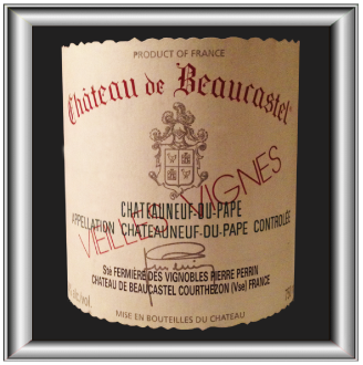  VIEILLES VIGNES 2007 le vin blanc du Château de Beaucastel pour notreblog sur le vin 