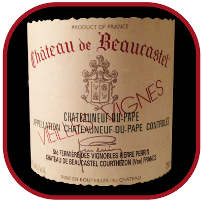 VIEILLES VIGNES 2007 le vin blanc du Château de Beaucastel pour notreblog sur le vin