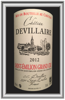 ST-EMILION GRAND CRU 2012 LE VIN DU Château Devillaire pour notre blog sur le vin