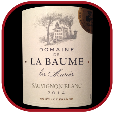 LES MARIÉS 2014le vin blanc du Domaine La Baume pour notre blog sur le vin