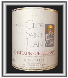 cuvée TRADITION ROUGE 2011 le Châteauneuf-du-Pape du Clos Saint Jean pour notre blog sur le vin