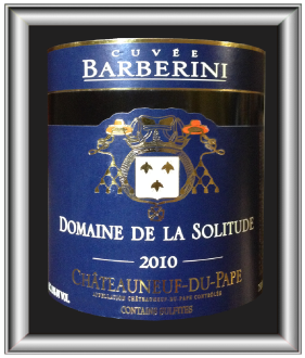 CUVEE BARBERINI blanc 2010 le Châteauneuf-du-Pape du Domaine de la Solitude pour notre blog sur le vin