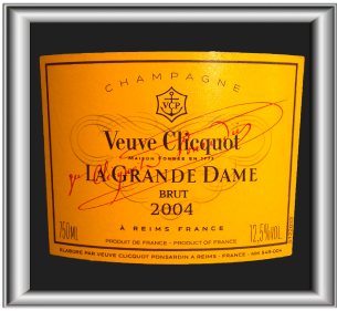 LA GRANDE DAME 2004 le champagne de la maison Veuve Clicquot pour notre site sur le vin