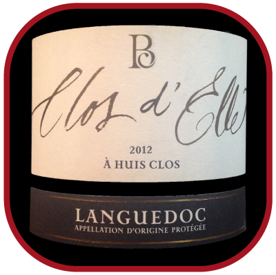 À HUIS CLOS 2012 le vin du Domaine Clos d’Elle