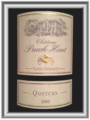 QUERCUS 2009 le parcellaire du Château Puech-Haut pour notre blog sur le vin