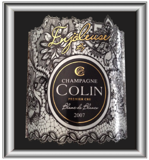 ENJÔLEUSE 2007 le blanc de blanc millésimé de Champagne Colin pour notre blog sur le vin