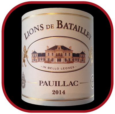 Les lions de Batailley 2014 le vin du domaine Château Batailley pour notre blog sur le vin