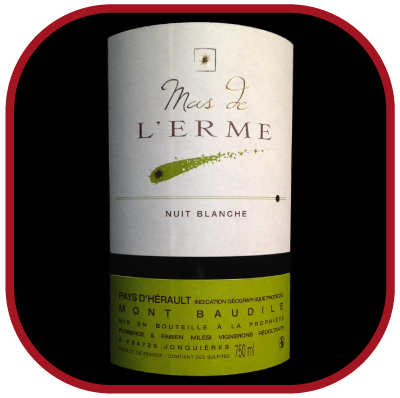 Nuit blanche 2016 le vin du domaine Mas l'Erme pour notre blog sur le vin