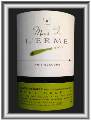 Nuit blanche 2016 le vin du domaine Mas l'Erme pour notre blog sur le vin