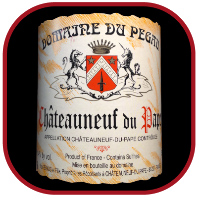 Cuvée réservée 2013 le vin du domaine du Pégau pour notre blog sur le vin