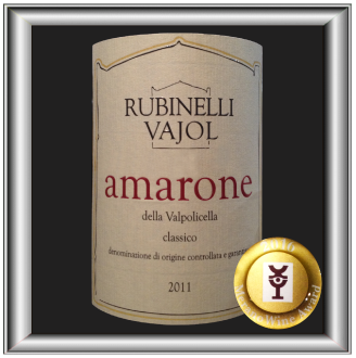 Amarone Della Valpolicella vin du domaine Rubinelli Vajol pour notre blog sur le vin