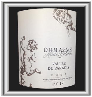 VALLÉE DU PARADIS ROSÉ 2016 le vin du Domaine Haut Gléon pour notre blog sur le vin