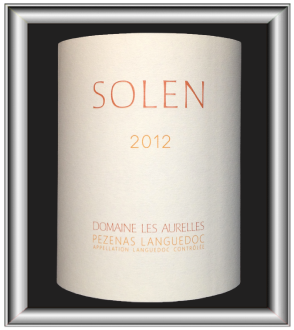 Solen 2012, le vin du domaine les Aurelles pour notre blog sur le vin